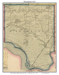 Wheatfield, New York 1852 Old Town Map Custom Print - Niagara Co.