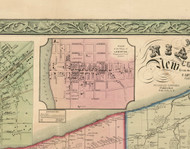 Lewiston Village, New York 1852 Old Town Map Custom Print - Niagara Co.