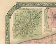 Lockport Village, New York 1852 Old Town Map Custom Print - Niagara Co.