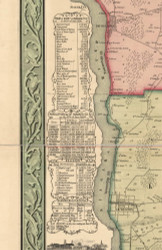 Statistics, Niagara County, New York 1852 Old Town Map Custom Print - Niagara Co.