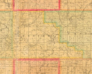 Kennebec, Iowa 1884 Old Town Map Custom Print - Monona Co.