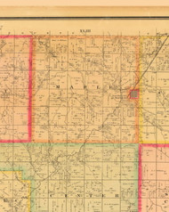 Maple, Iowa 1884 Old Town Map Custom Print - Monona Co.