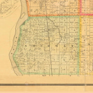 Sherman, Iowa 1884 Old Town Map Custom Print - Monona Co.
