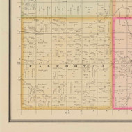 Caledonia, Iowa 1884 Old Town Map Custom Print - O'Brien Co.