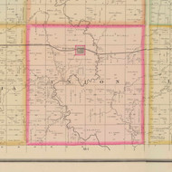 Union, Iowa 1884 Old Town Map Custom Print - O'Brien Co.