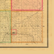 Garfield, Iowa 1884 Old Town Map Custom Print - Plymouth Co.