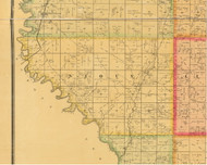 Sioux, Iowa 1884 Old Town Map Custom Print - Plymouth Co.