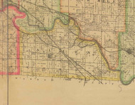 Allen, Iowa 1885 Old Town Map Custom Print - Polk Co.