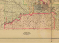 Bloomfield, Iowa 1885 Old Town Map Custom Print - Polk Co.