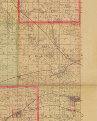 Franklin, Iowa 1885 Old Town Map Custom Print - Polk Co.