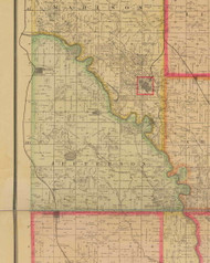 Jefferson, Iowa 1885 Old Town Map Custom Print - Polk Co.