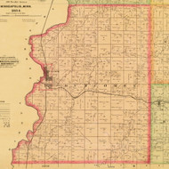 Buncomb, Iowa 1884 Old Town Map Custom Print - Sioux Co.