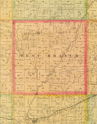 West Branch, Iowa 1884 Old Town Map Custom Print - Sioux Co.