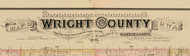 Title of Source Map - Wright Co., Iowa 1885 - NOT FOR SALE - Wright Co.