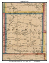 Hopewell, New York 1859 Old Town Map Custom Print - Ontario Co.