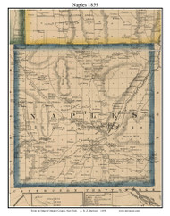 Naples, New York 1859 Old Town Map Custom Print - Ontario Co.
