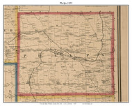 Phelps, New York 1859 Old Town Map Custom Print - Ontario Co.