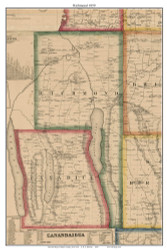 Richmond, New York 1859 Old Town Map Custom Print - Ontario Co.