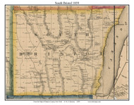 South Bristol, New York 1859 Old Town Map Custom Print - Ontario Co.