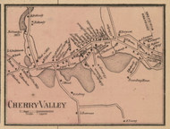 Cherry Valley Village, Massachusetts 1857 Old Town Map Custom Print - Worcester Co.