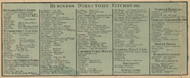 Fitchburg Business Directory, Massachusetts 1857 Old Town Map Custom Print - Worcester Co.
