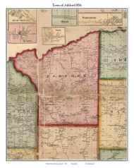 Ashford, New York 1856 Old Town Map Custom Print - Cattaraugus Co.