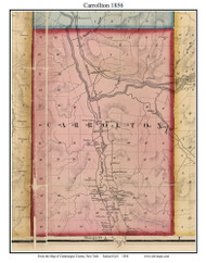 Carrollton, New York 1856 Old Town Map Custom Print - Cattaraugus Co.