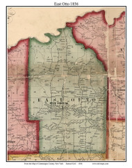 East Otto, New York 1856 Old Town Map Custom Print - Cattaraugus Co.