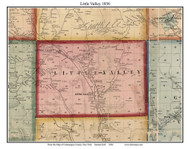 Little Valley, New York 1856 Old Town Map Custom Print - Cattaraugus Co.