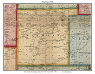 Machais, New York 1856 Old Town Map Custom Print - Cattaraugus Co.