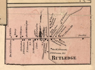 Rutledge Village, New York 1856 Old Town Map Custom Print - Cattaraugus Co.