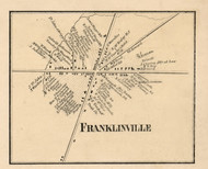 Franklinville Village, New York 1856 Old Town Map Custom Print - Cattaraugus Co.