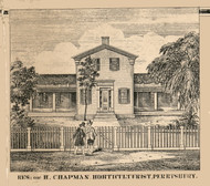 Chapman Residence, Perrysburg, New York 1856 Old Town Map Custom Print - Cattaraugus Co.