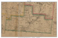 Afton, New York 1863 Old Town Map Custom Print - Chenango Co.