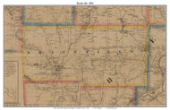 Smithville, New York 1863 Old Town Map Custom Print - Chenango Co.