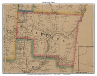 Bainbridge , New York 1863 Old Town Map Custom Print - Chenango Co.