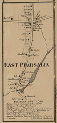 East Pharsalia, New York 1863 Old Town Map Custom Print - Chenango Co.