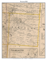 Perinton, New York 1858 Old Town Map Custom Print - Monroe Co.