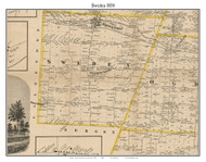 Sweden, New York 1858 Old Town Map Custom Print - Monroe Co.