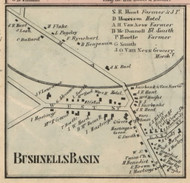Bushnells Basin, New York 1858 Old Town Map Custom Print - Monroe Co.