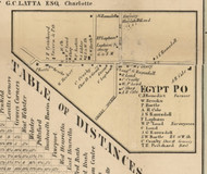 Egypt, New York 1858 Old Town Map Custom Print - Monroe Co.