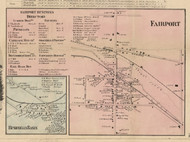 Fairport, New York 1858 Old Town Map Custom Print - Monroe Co.