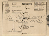 Webster Village, New York 1858 Old Town Map Custom Print - Monroe Co.