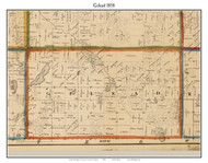 Gilead, Michigan 1858 Old Town Map Custom Print - Branch Co.