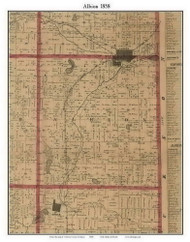 Convis, Michigan 1858 Old Town Map Custom Print - Calhoun Co.