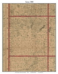 Leroy, Michigan 1858 Old Town Map Custom Print - Calhoun Co.
