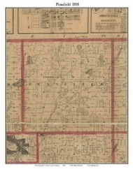 Pennifield, Michigan 1858 Old Town Map Custom Print - Calhoun Co.
