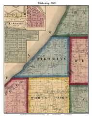 Chikaming, Michigan 1860 Old Town Map Custom Print - Berrien Co.