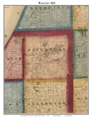 Watervliet, Michigan 1860 Old Town Map Custom Print - Berrien Co.