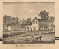 Residence of Colvin, Michigan 1860 Old Town Map Custom Print - Berrien Co.